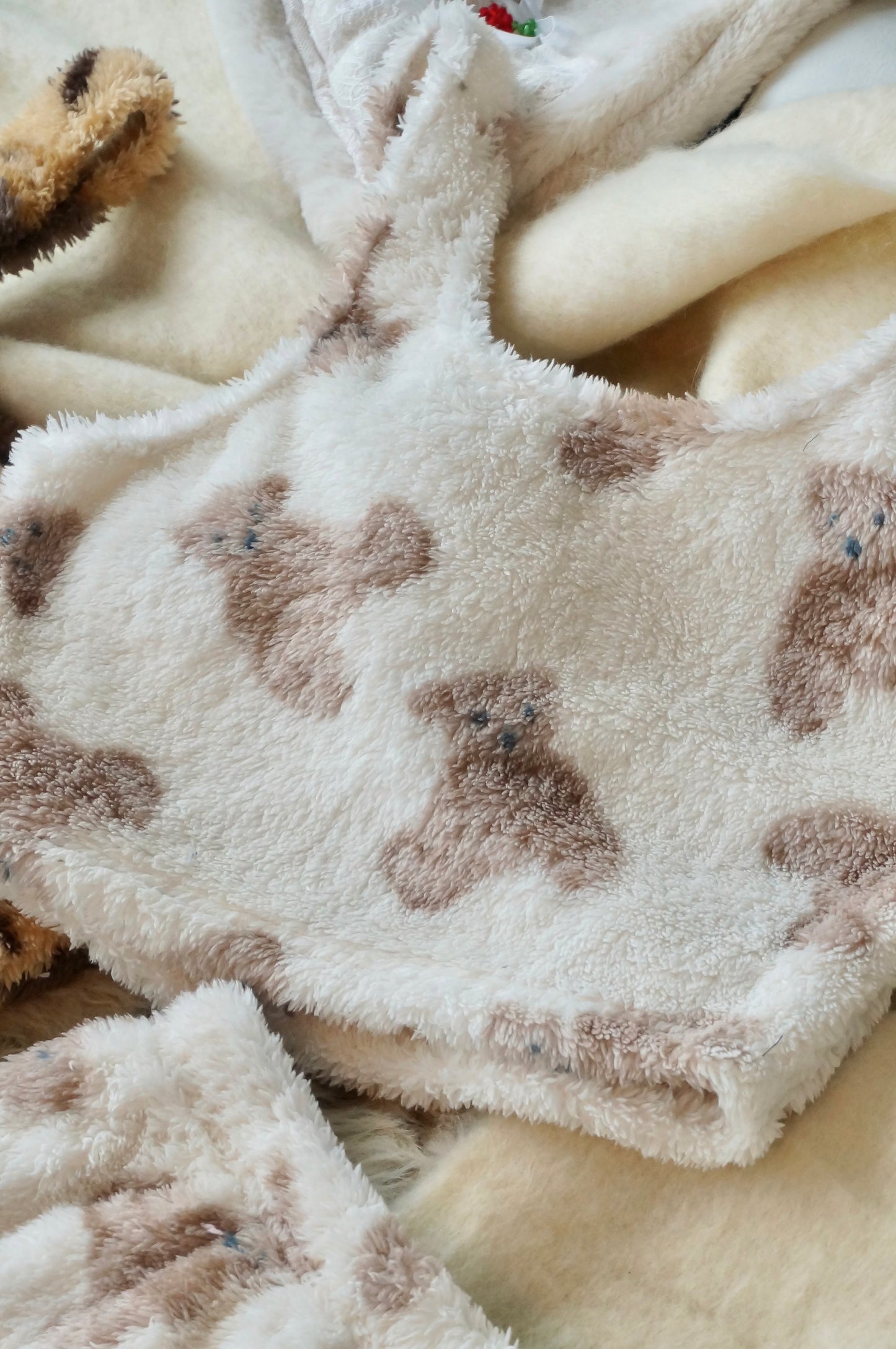 Teddy Hug pajamas set-Cloudy White