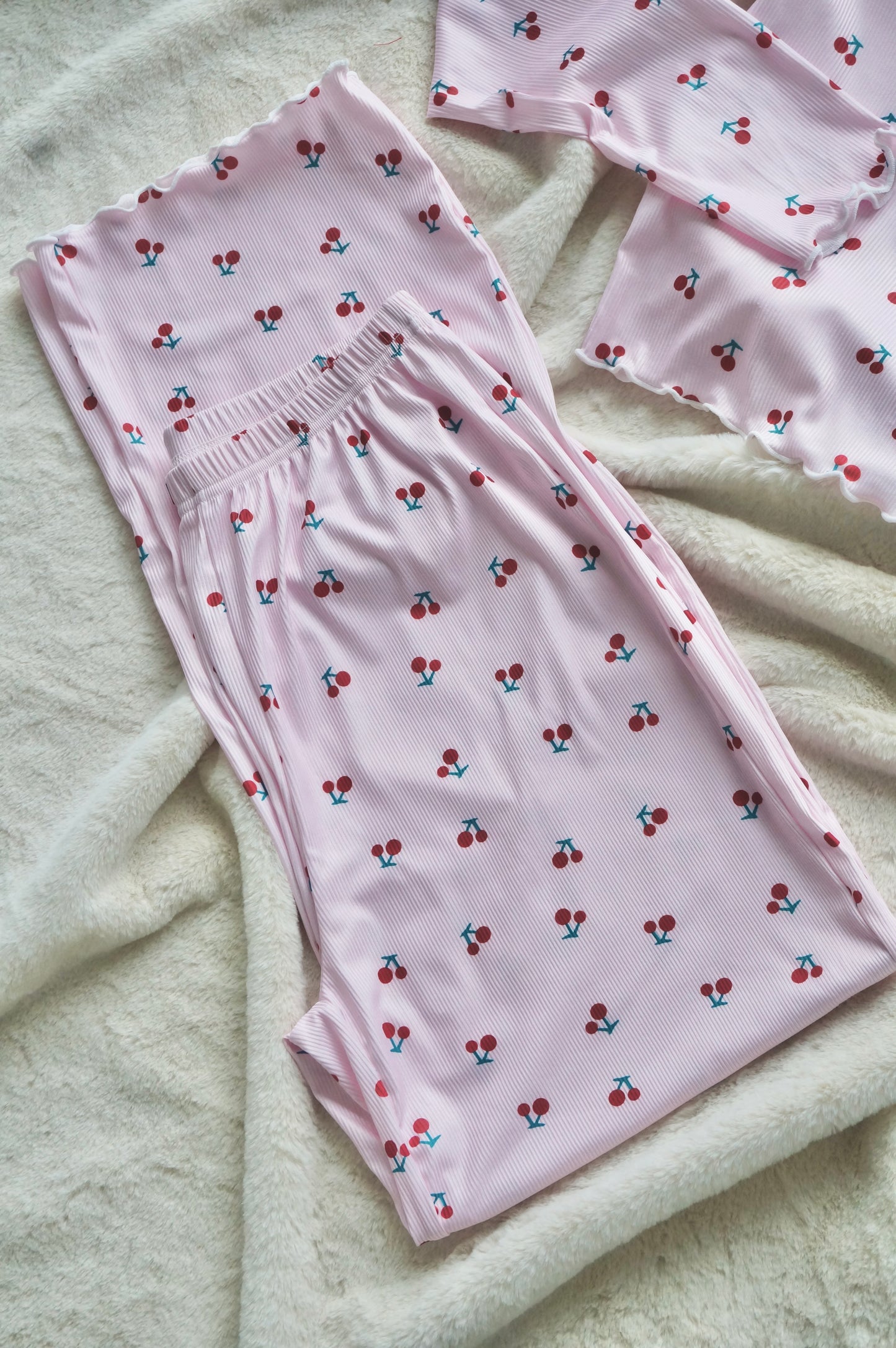 Cherry Cherry Pink Pyjamas Set