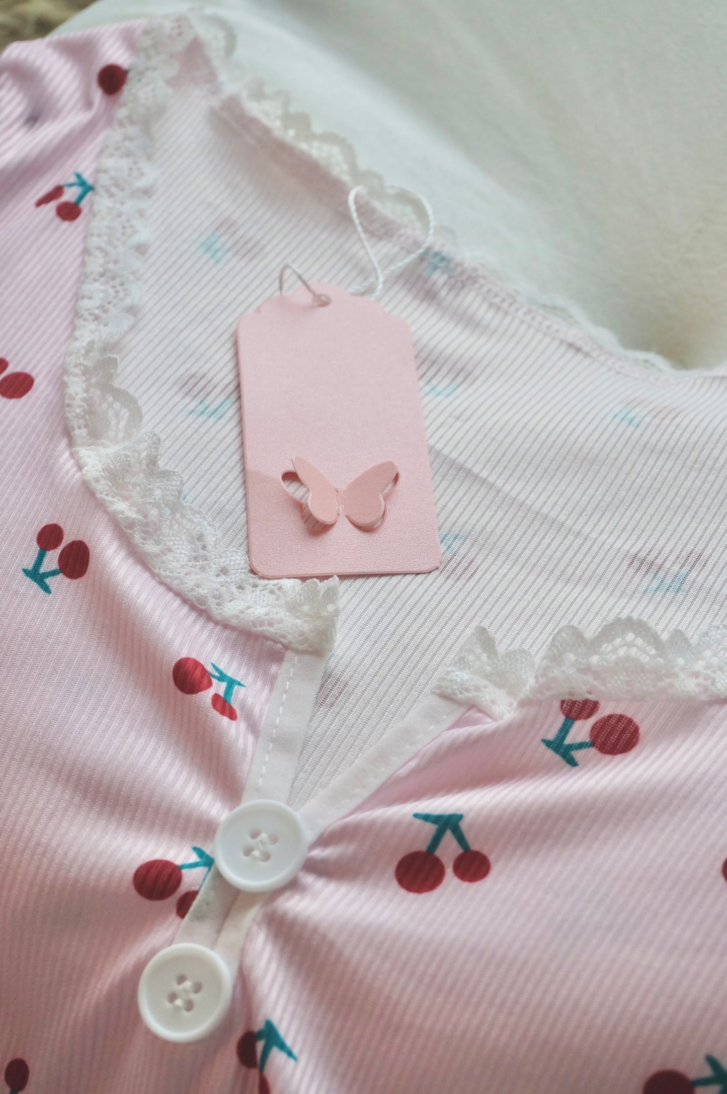 Cherry Cherry Pink Pyjamas Set