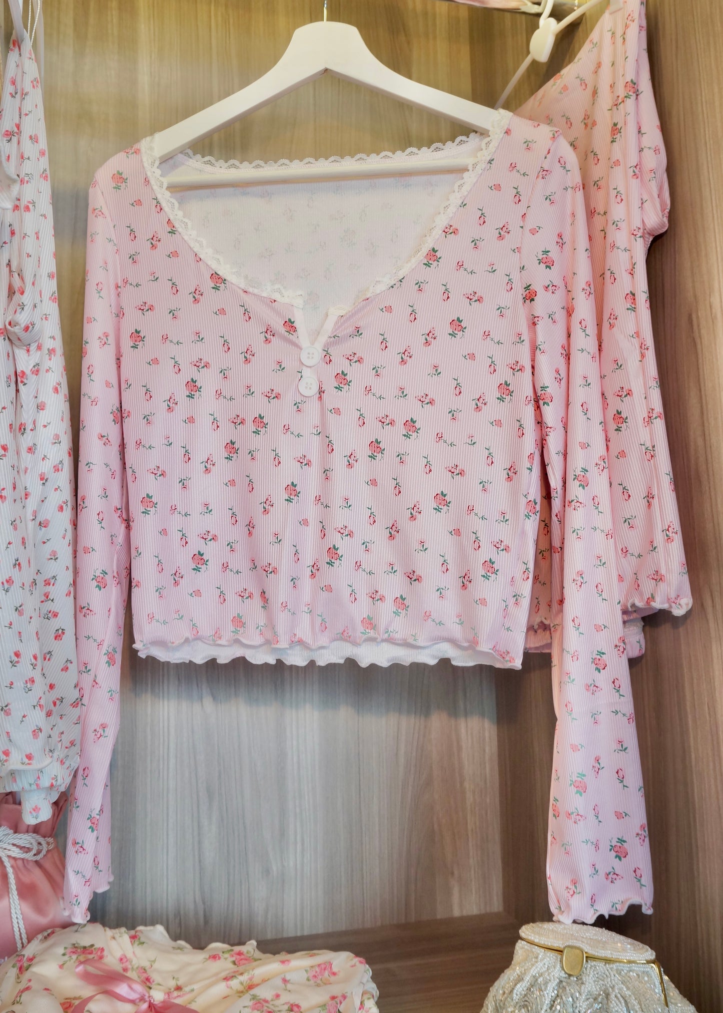 Roses and Rosè pyjama set