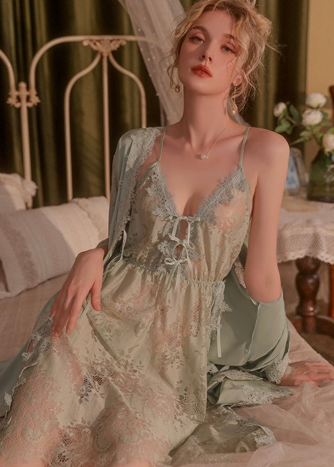 Anna Windflower Lace Slip Dress