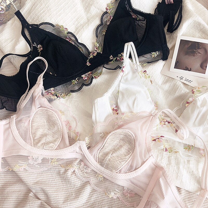 Garden Fantasy Lace Bralette set
