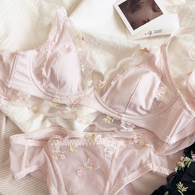 Garden Fantasy Lace Bralette set