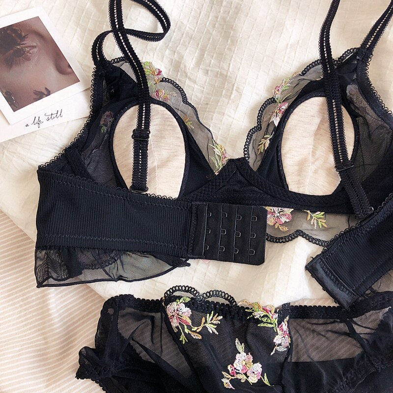 Garden Fantasy Lace Bralette set