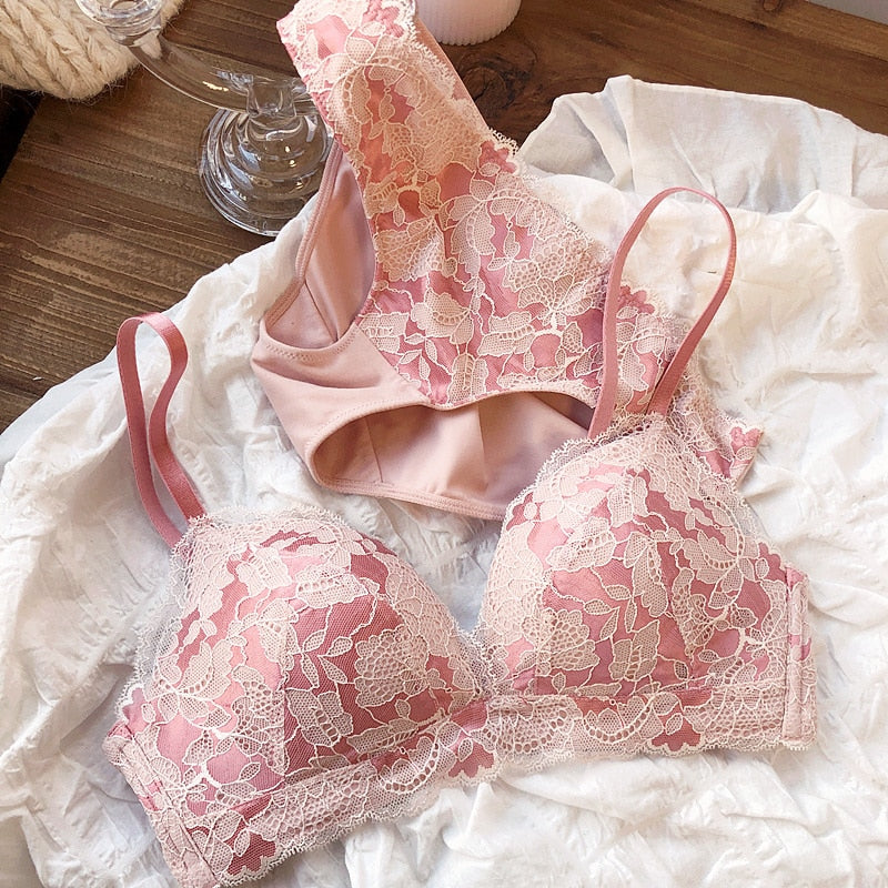 Evelina Floral Lace Lingerie Set