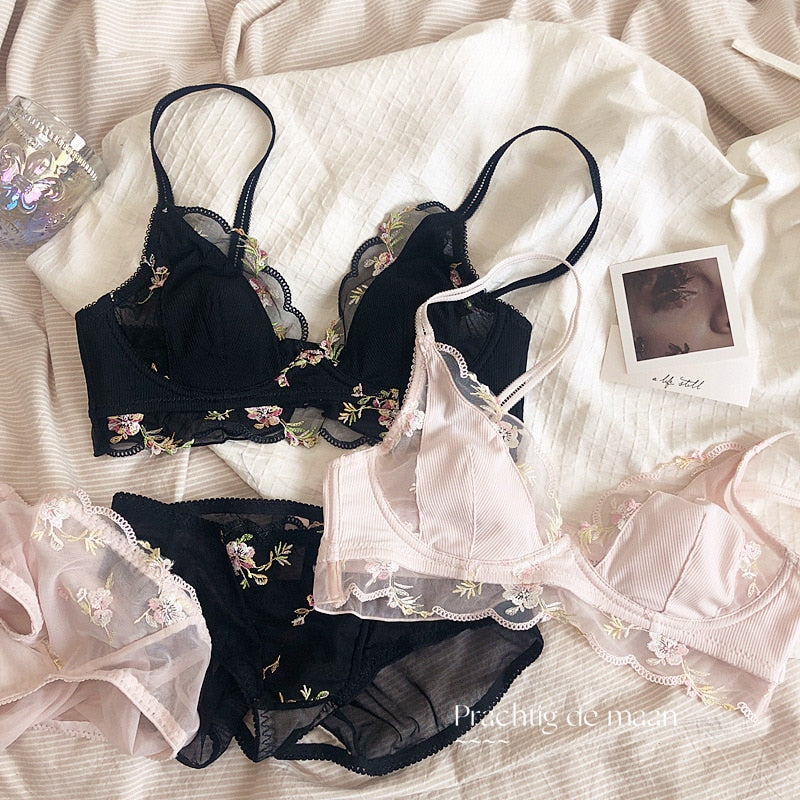 Garden Fantasy Lace Bralette set