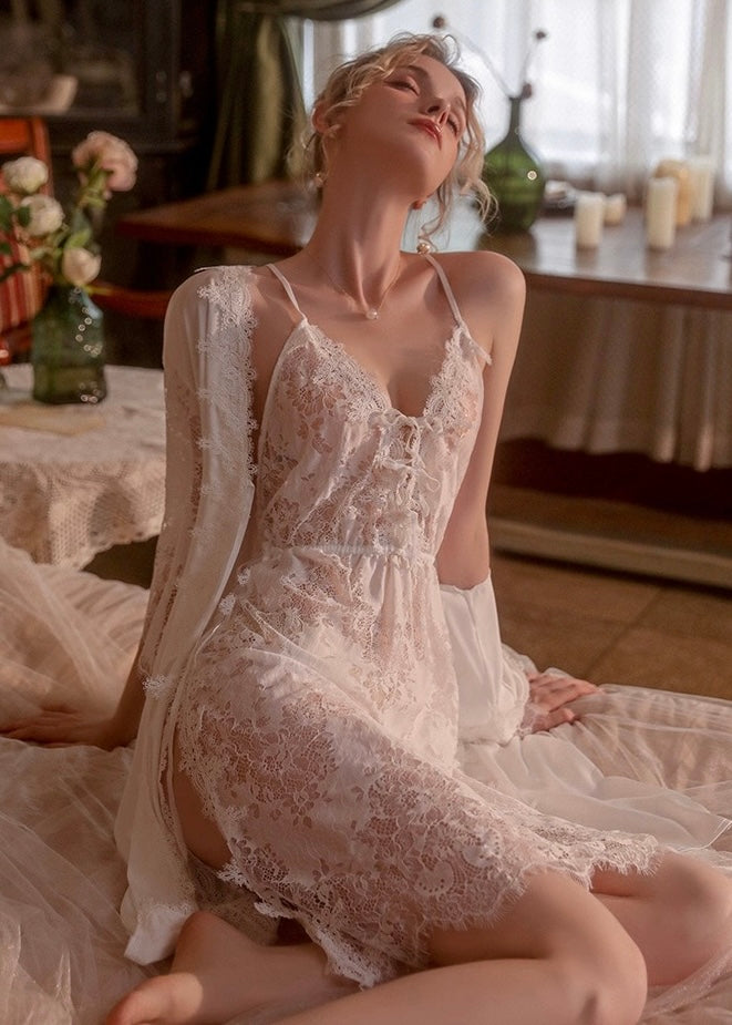 Anna Windflower Lace Slip Dress