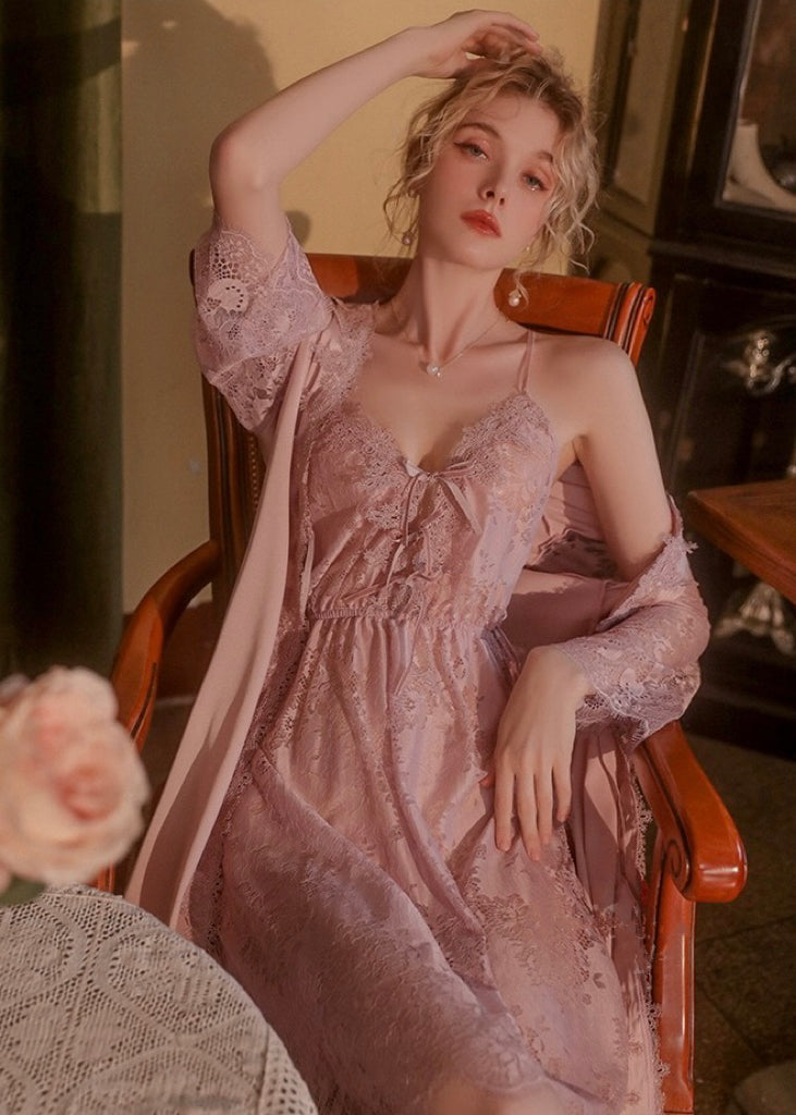 Anna Windflower Lace Slip Dress